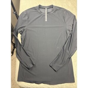 Lululemon Fast & Free Men XL Black Performance Long Sleeve Lightweight Excellent